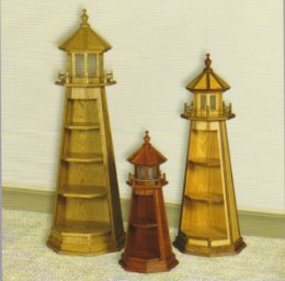 Oak Lighthouse Shelves