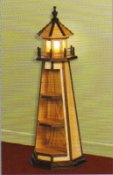 Lighthouse Shelves Natural with Walnut
