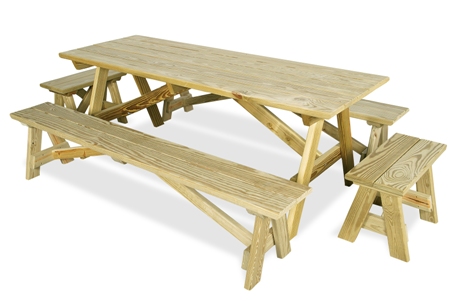 Long Picnic Table Benches