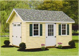 Vinyl Classic A-Frame Shed